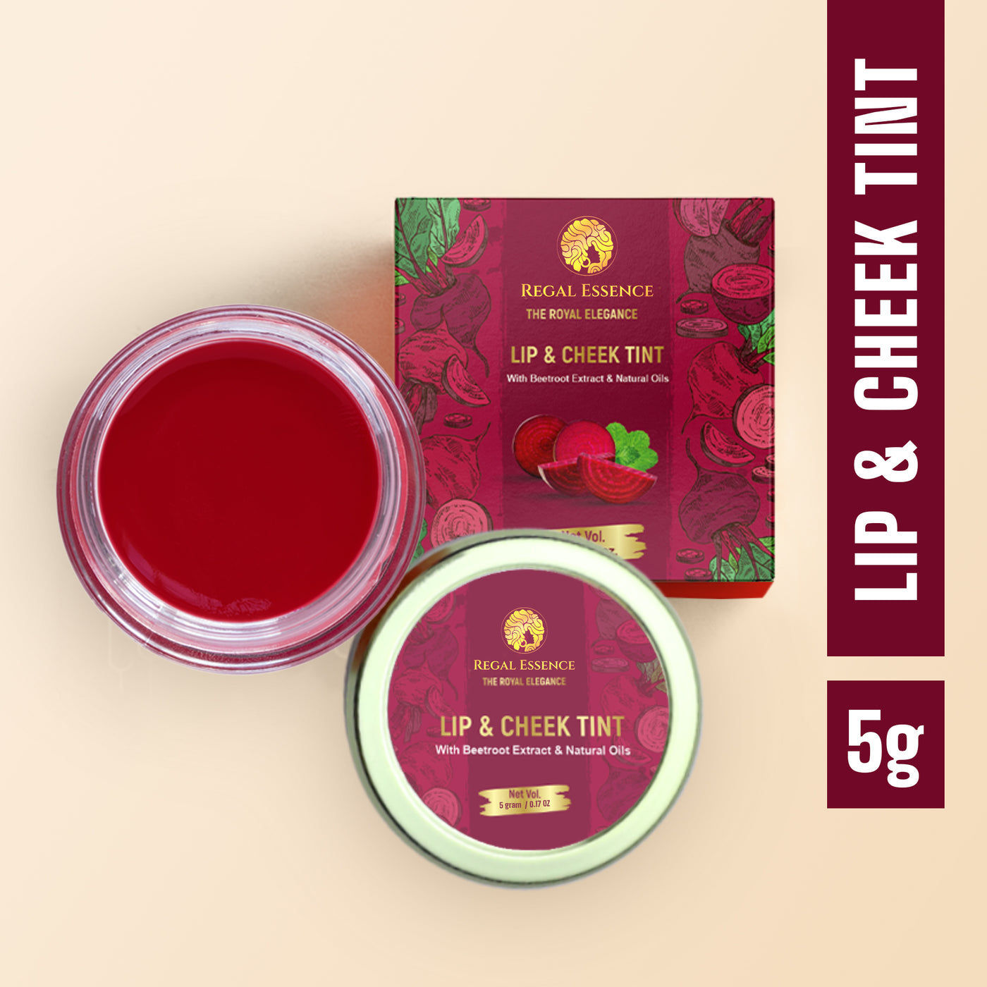 Regal Essence Beetroot Matte Lip Tint Red, 5GM