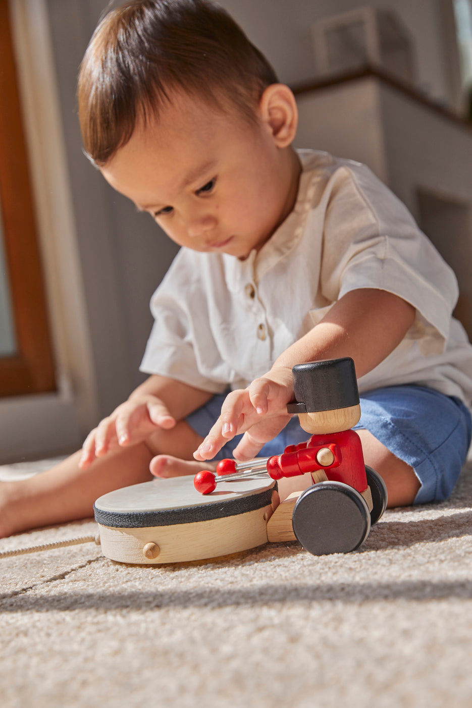 PlanToys Pull Along Drummer