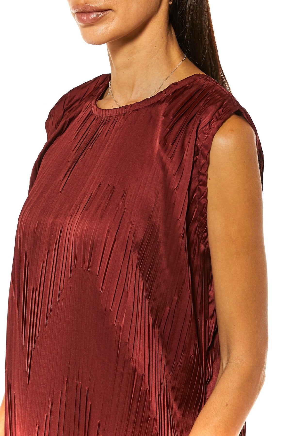 MOiSTREET Maroon Under Dress