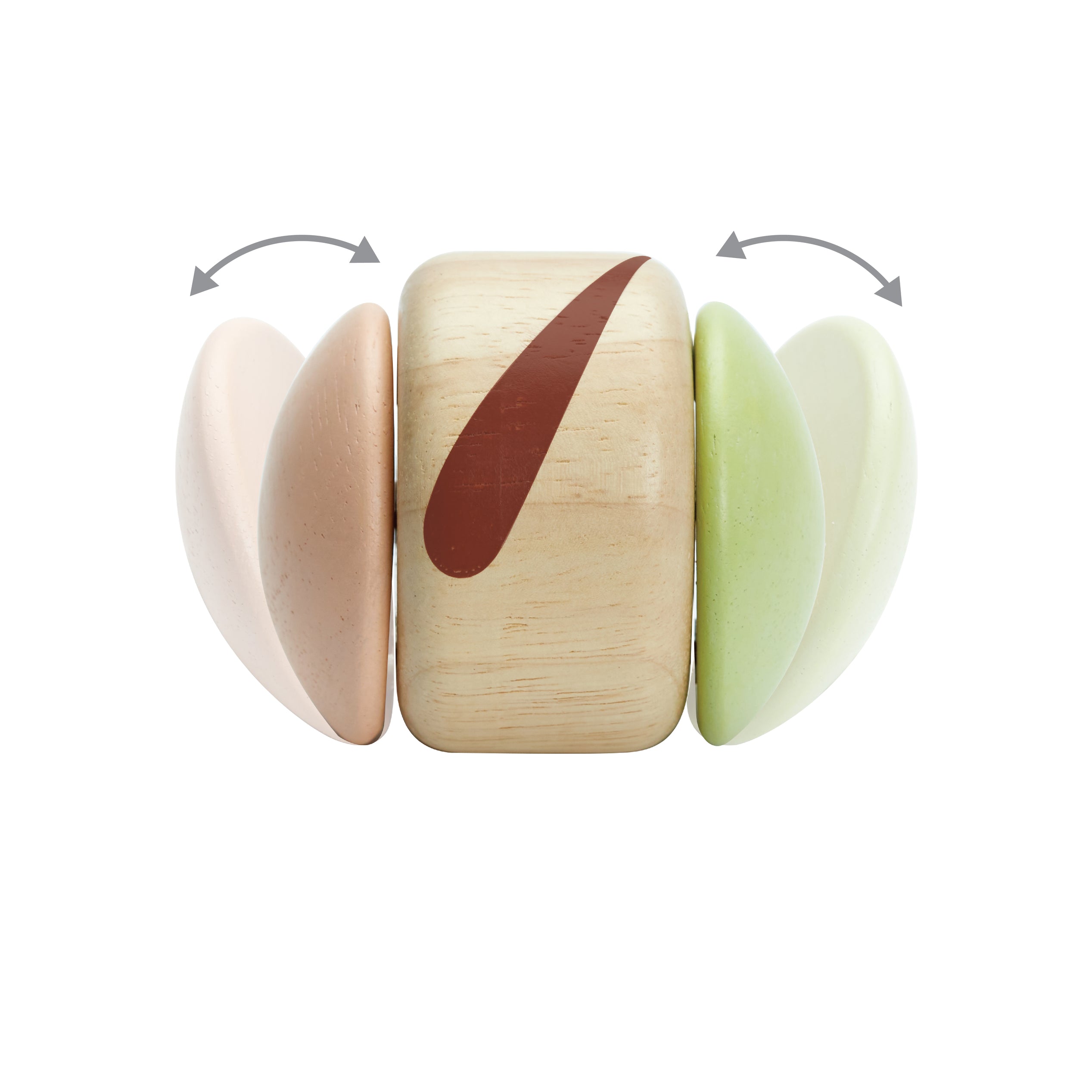 PlanToys Clapping Roller — Modern Rustic | Wooden Baby Toy