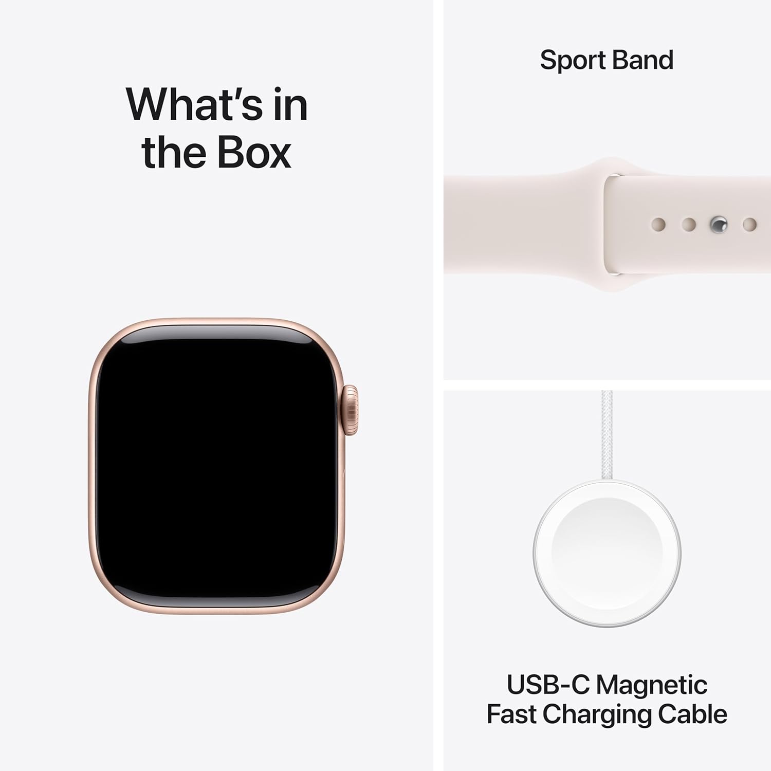 Apple Watch Series 11 Aluminium Case with Sport Band - 42mm, GPS, Rose Gold Aluminium Case