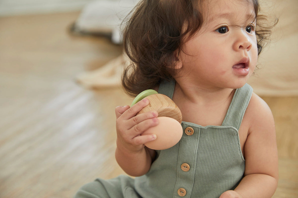 PlanToys Clapping Roller — Modern Rustic | Wooden Baby Toy