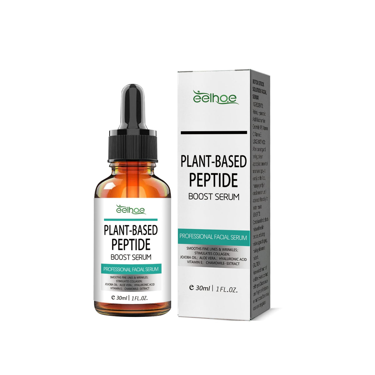 Plant-Based Peptide Serum, Brightening, Hydrating, Anti-Aging, Moisturize Skin ,30ml