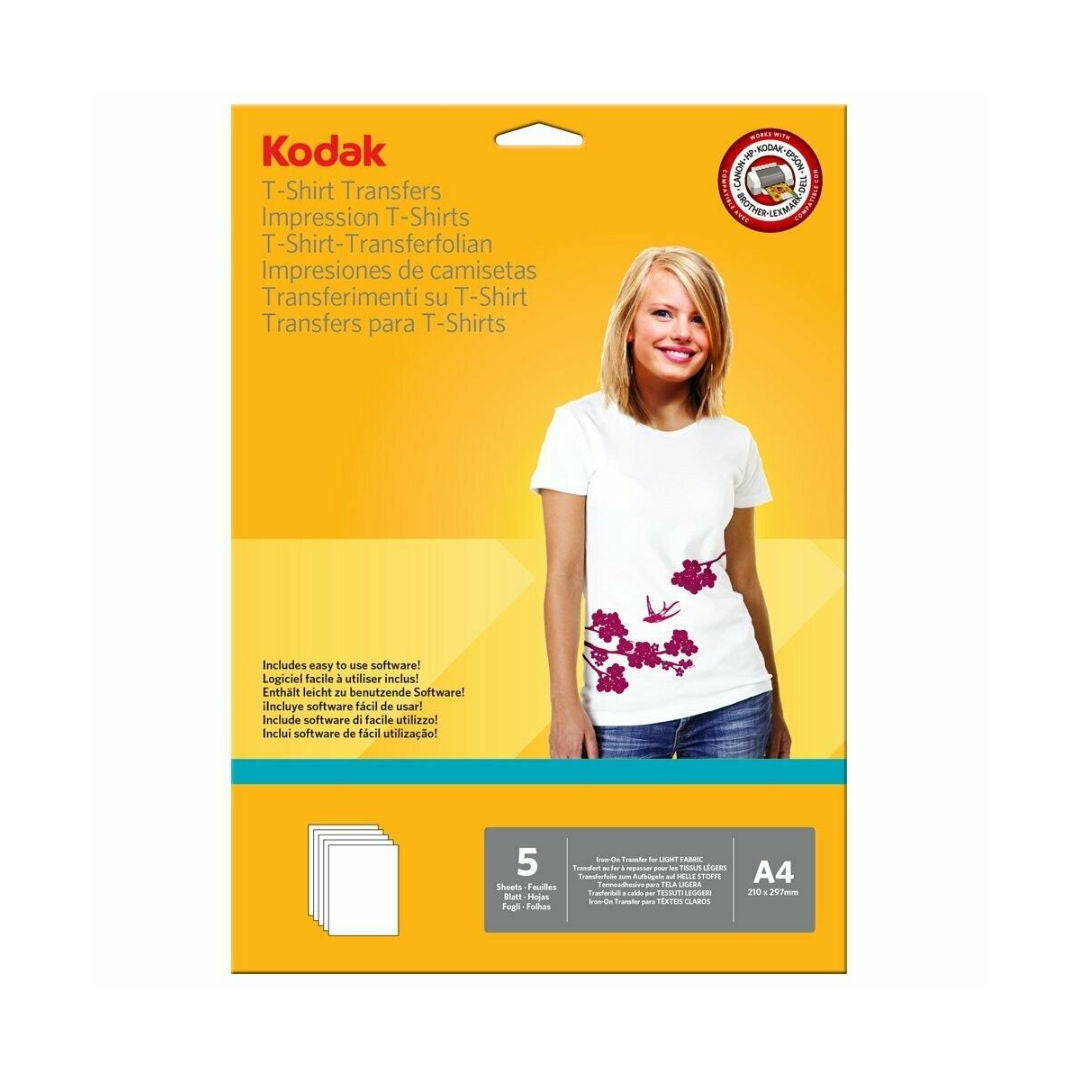 Kodak A4 T-Shirt Transfer Paper 5sheets