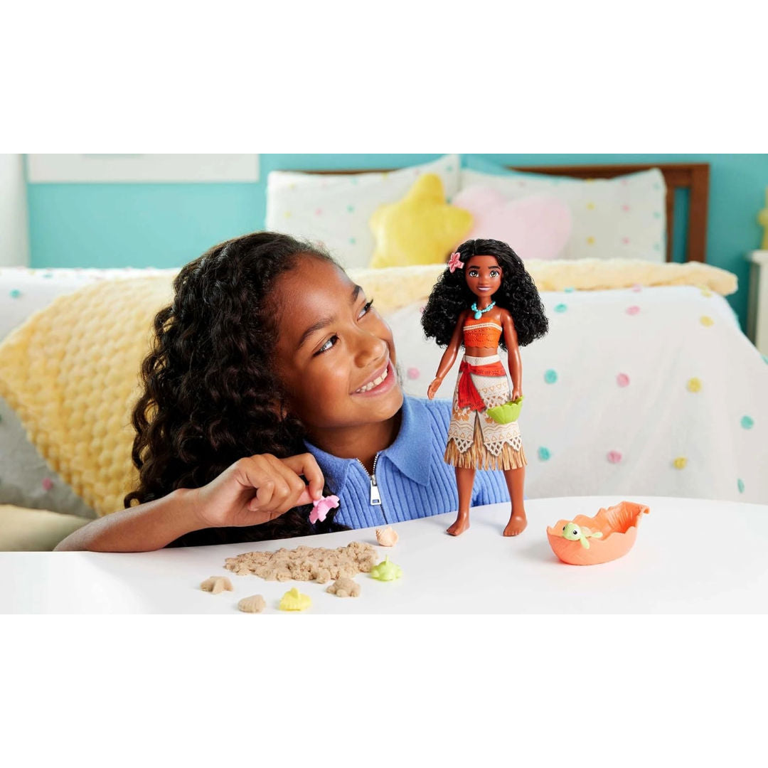 Disney Princess Ocean Friends Moana Doll Playset, For Age 3+ Years
