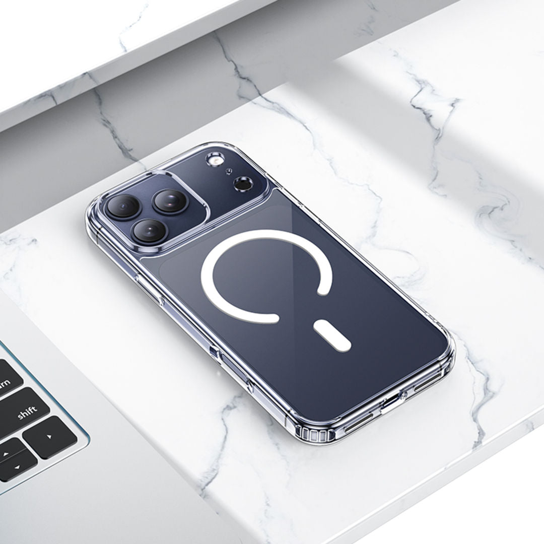Hoco Magnetic Series Airbag Anti-Fall Protective Case for iPhone 18 Pro Max, iPhone 17 Pro Max, 4-Corner Airbags, Strong Magnetic Absorption