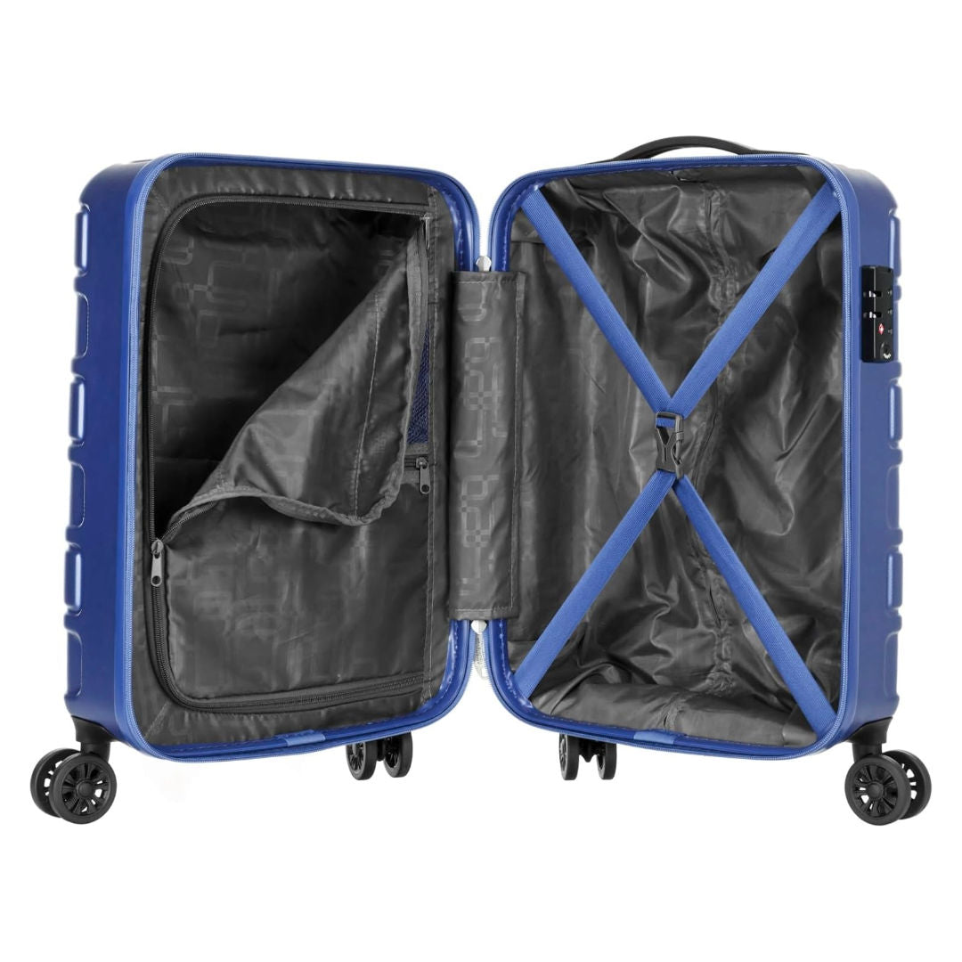 American Tourister Bricklane Hard Luggage Trolley Bag, Blue