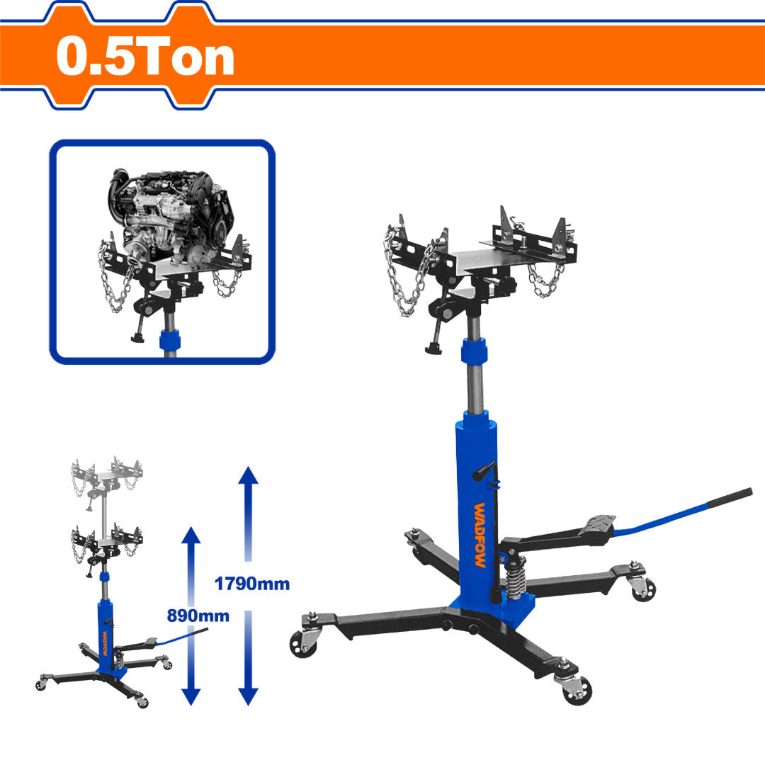 WADFOW Transmission Jack, Hydraulic Lift, Adjustable Height