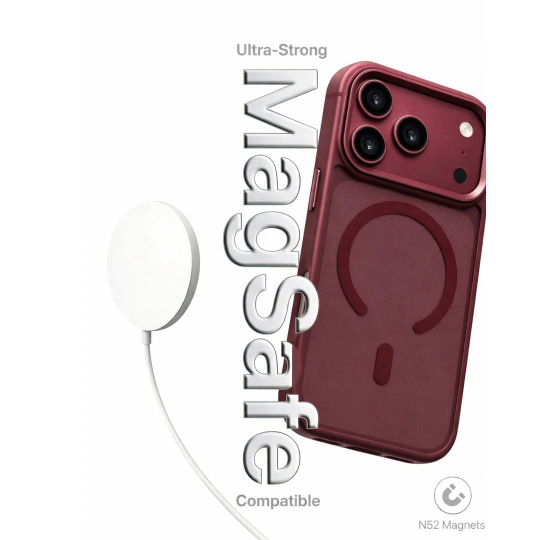 Infinyty Modo Frosted Soft-Touch MagSafe Case with Metallic Accents for iPhone 18 Pro and iPhone 18 Pro Max