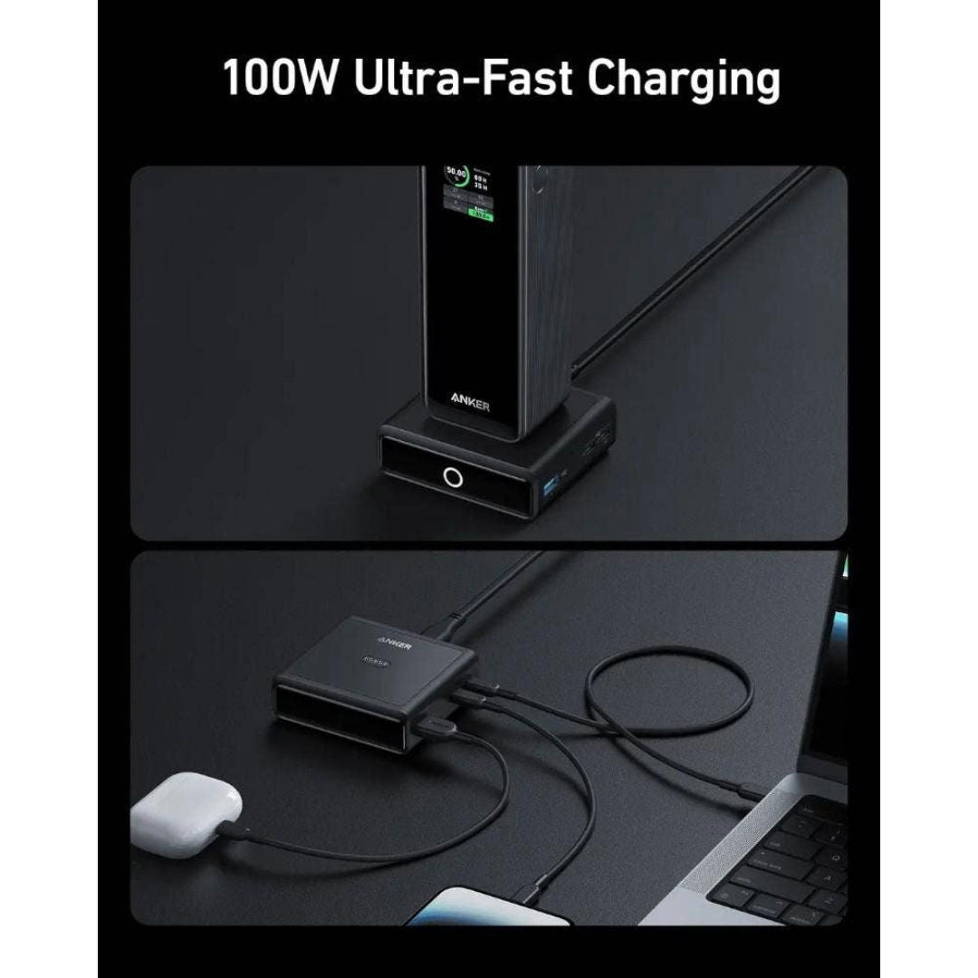 Anker 100W Charging Stand, 4-in-1 GaN Charger for Anker Prime Power Banks