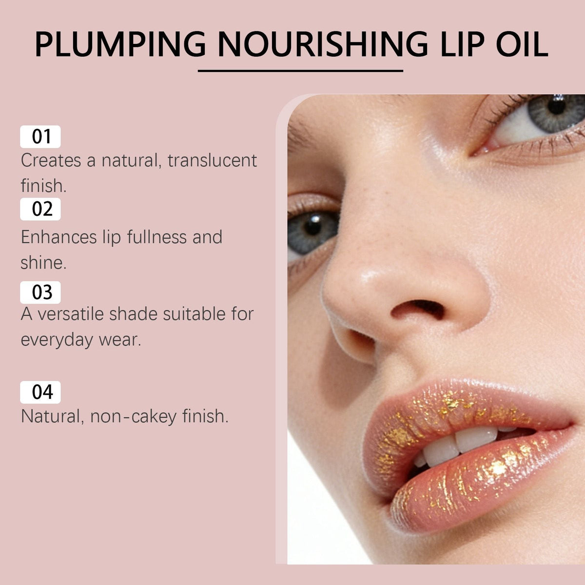 3.5g Gold Flake Lip Balm with Color Changing and Hydration
