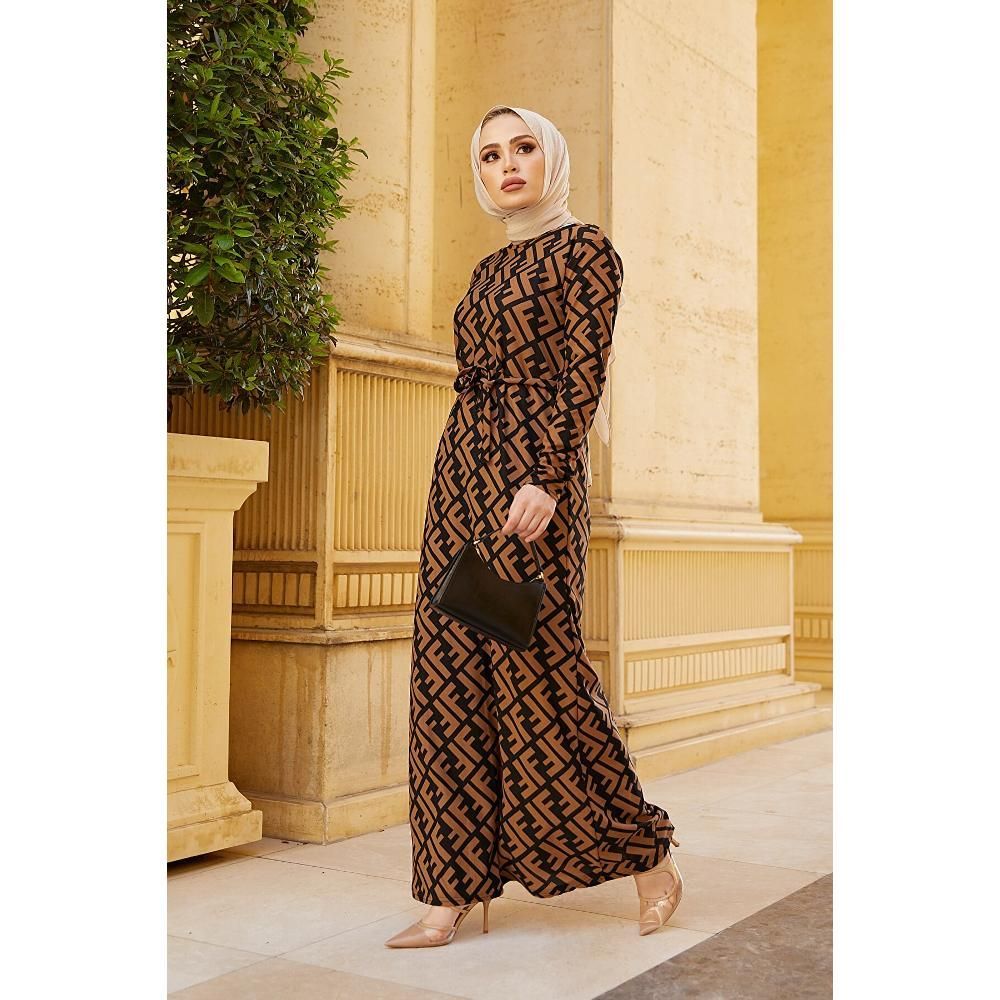 Women's Dress Lycra Knitted Fabric Long Dresses New Season