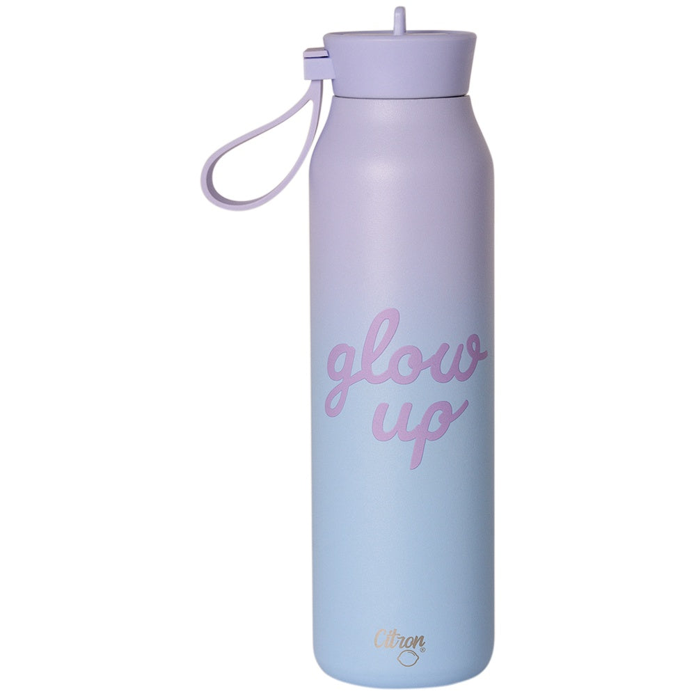 Citron Stainless Steel Water Bottle 500ml - Purple Blue Glowup