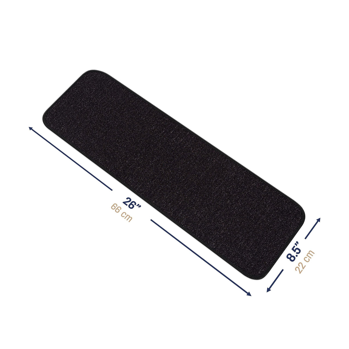 Soft Anti-Skid Rubber Backing Beverly Stair Step Treads