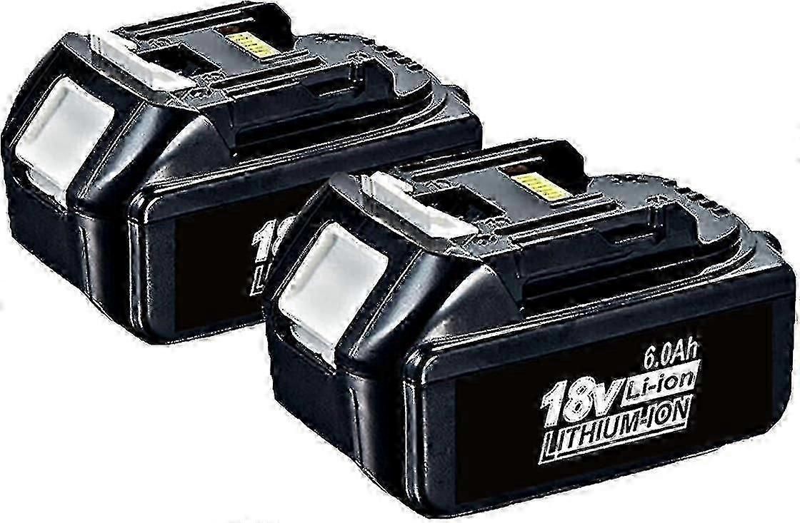 New 2 Pack For Makita 18v Battery 6.0 Ah Lxt Li-ion Bl1850b Bl1830b Bl1860b Cordless - Jk