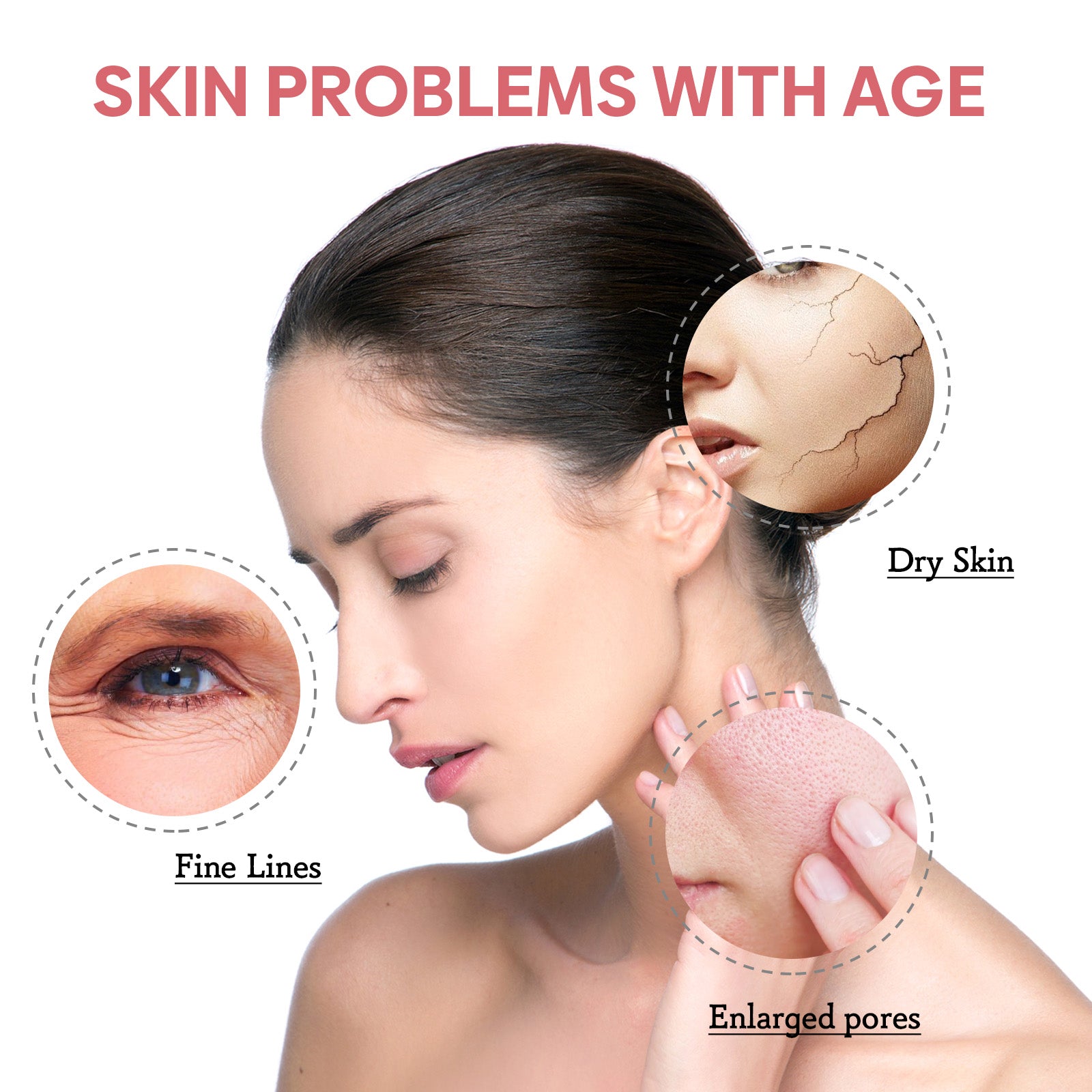 5 in 1 Face Serum, Moisturize, Anti-Wrinkle, Firm Skin, Fade Spots, Brighten ,30ml