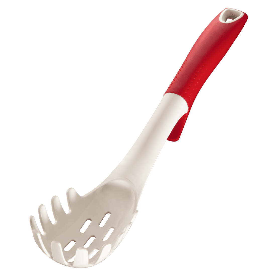 XAVAX 111577 Nylon Kitchen Tool Set, incl. rotating rack, 6 pcs., red/white