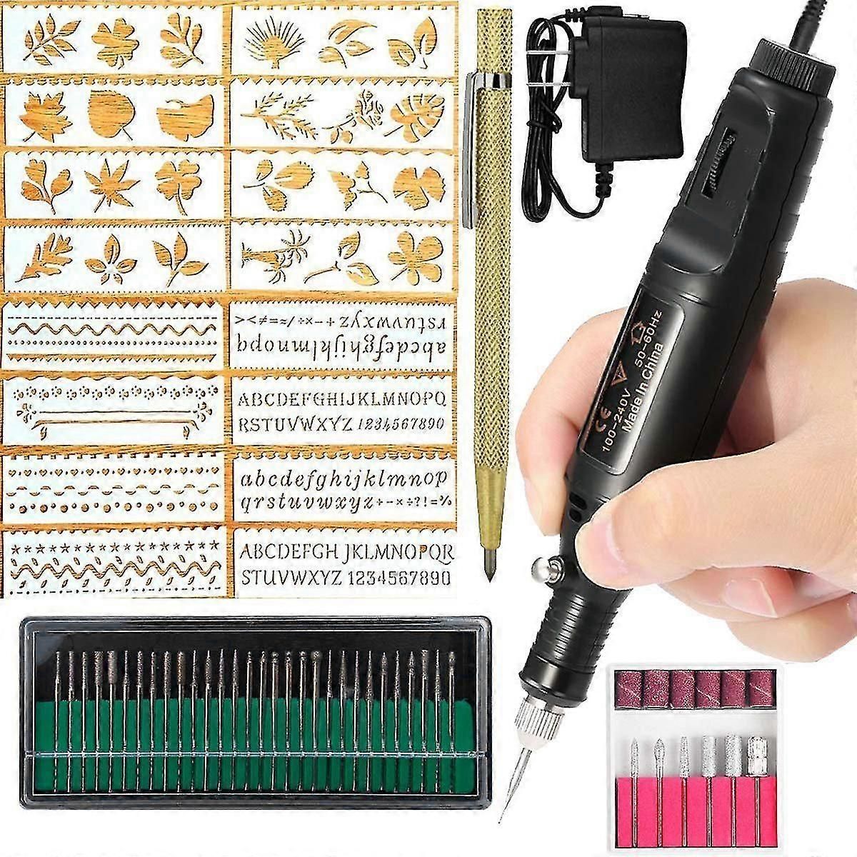 Electric Engraving Pen Tool Kit for Metal Glass Wood Jewelry Engraving