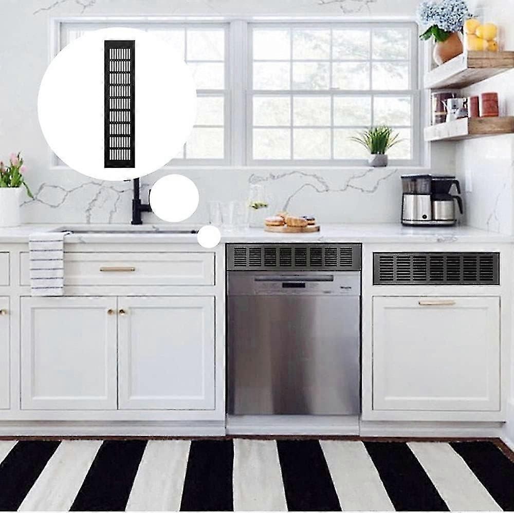 2 Pcs Aluminum Air Vent Grille Cover For Kitchen Cabinet Use