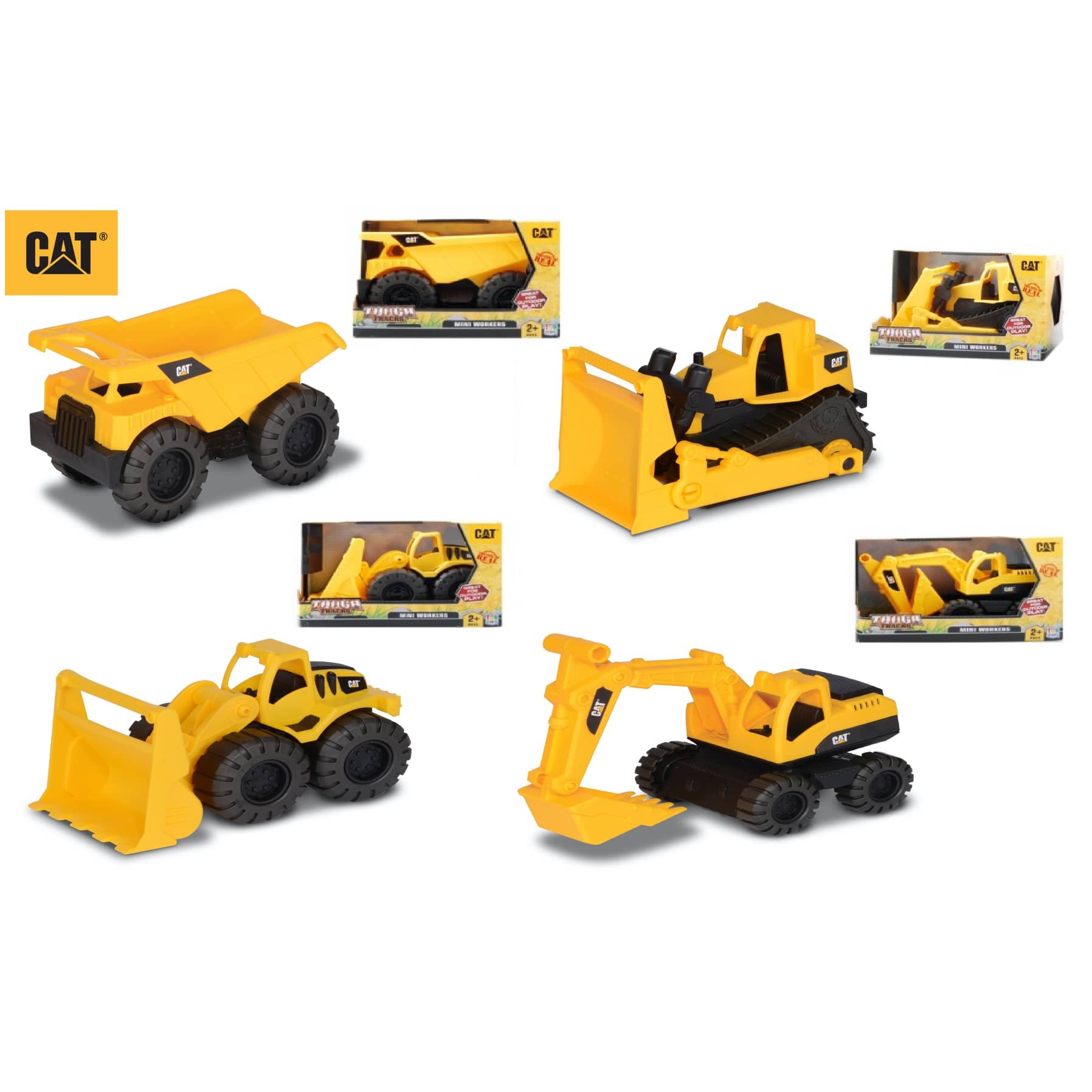 CAT Mini Crew Vehicle 18 cm, Styles May Vary, 2+ years