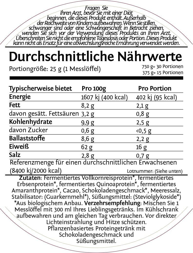 Sunwarrior Fit & Lean Classic Plus Protein 750g - Chocolate