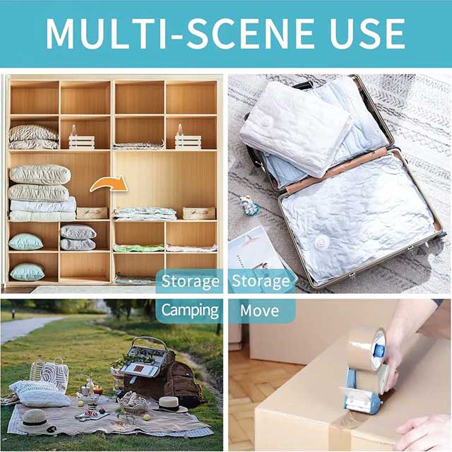 Vacuum Storage Space Sealed Bags – Large, Durable, Reusable, and Vacuum-Seal for Clothes, Bedding, and More