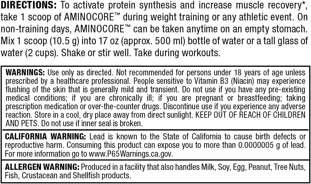 Allmax Nutrition Aminocore Bcaa Watermelon 345g