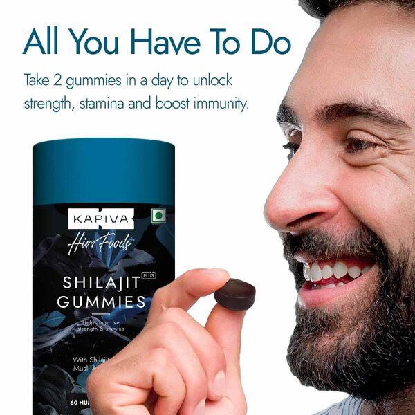 Kapiva Shilajit Gummies 60 Pack OF 2