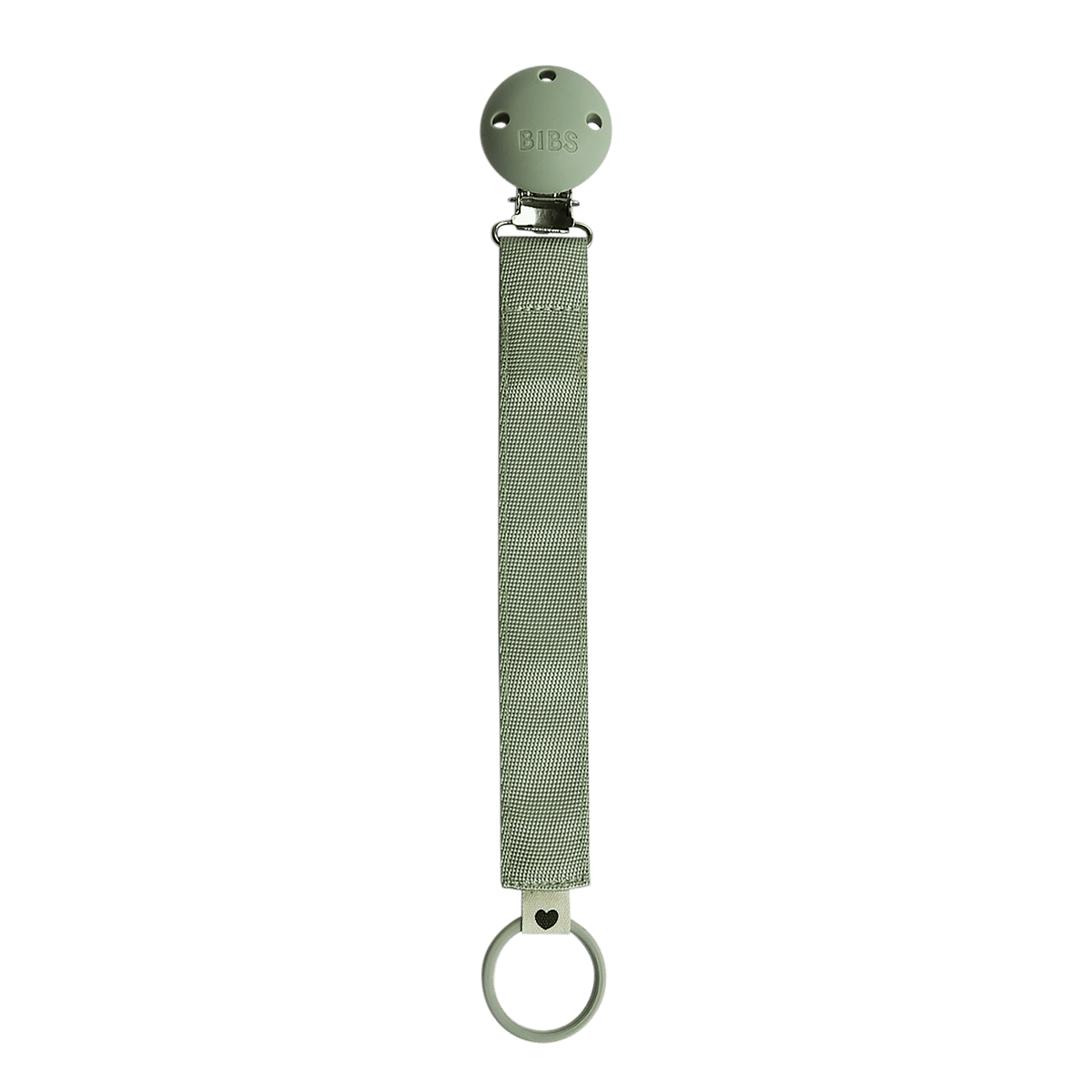 Bibs Pacifier Clip Ribbon Sage