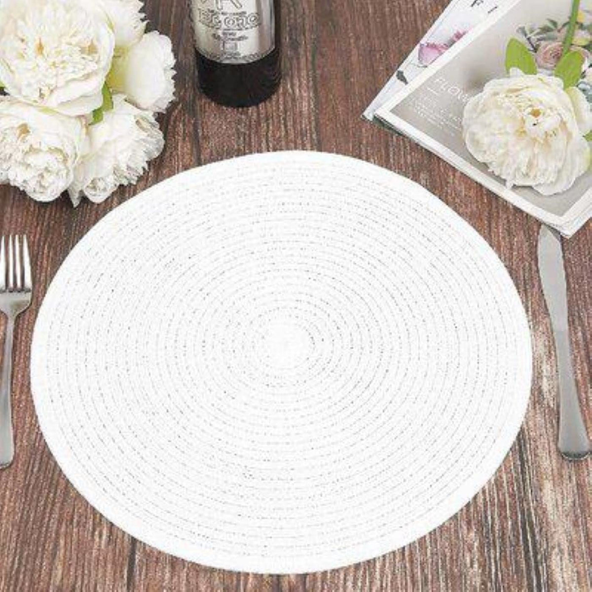 AIESY® 4 pcs Beautiful Heat Resistant Placemats for Party