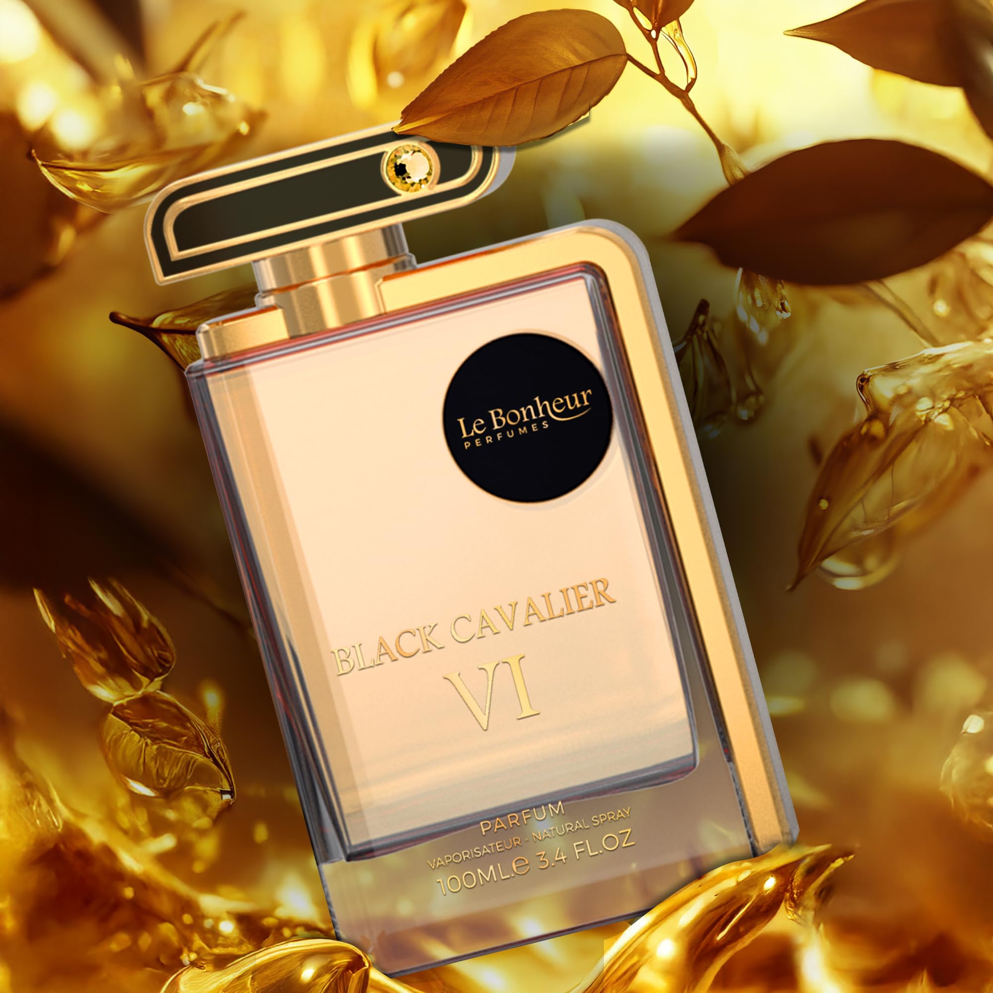Le Bonheur Black Cavalier VI Unisex Eau de Parfum, 100ml
