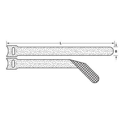 BRENNENSTUHL 1164340 VELCRO 20 PCS,12X125mm