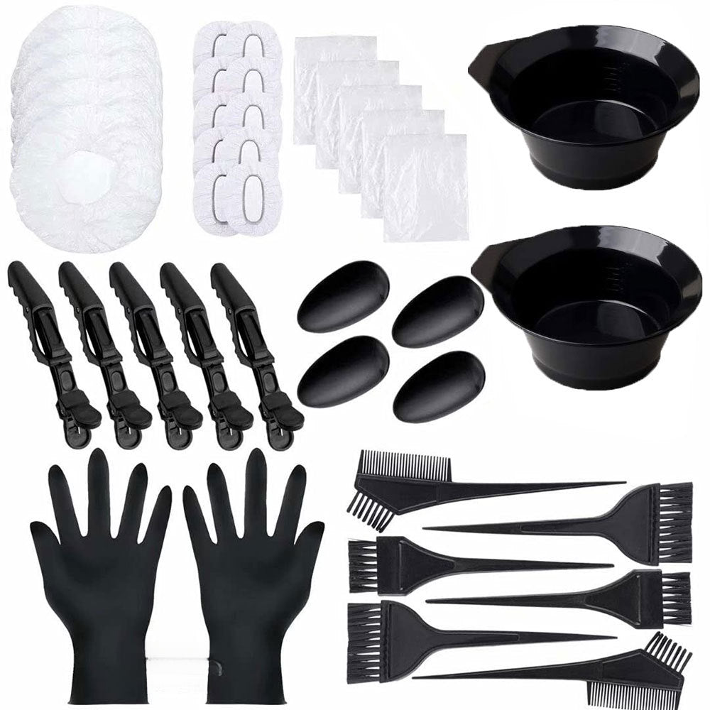 35Pcs Professional Hair Dye Kit with Bowl, Clips & Gloves