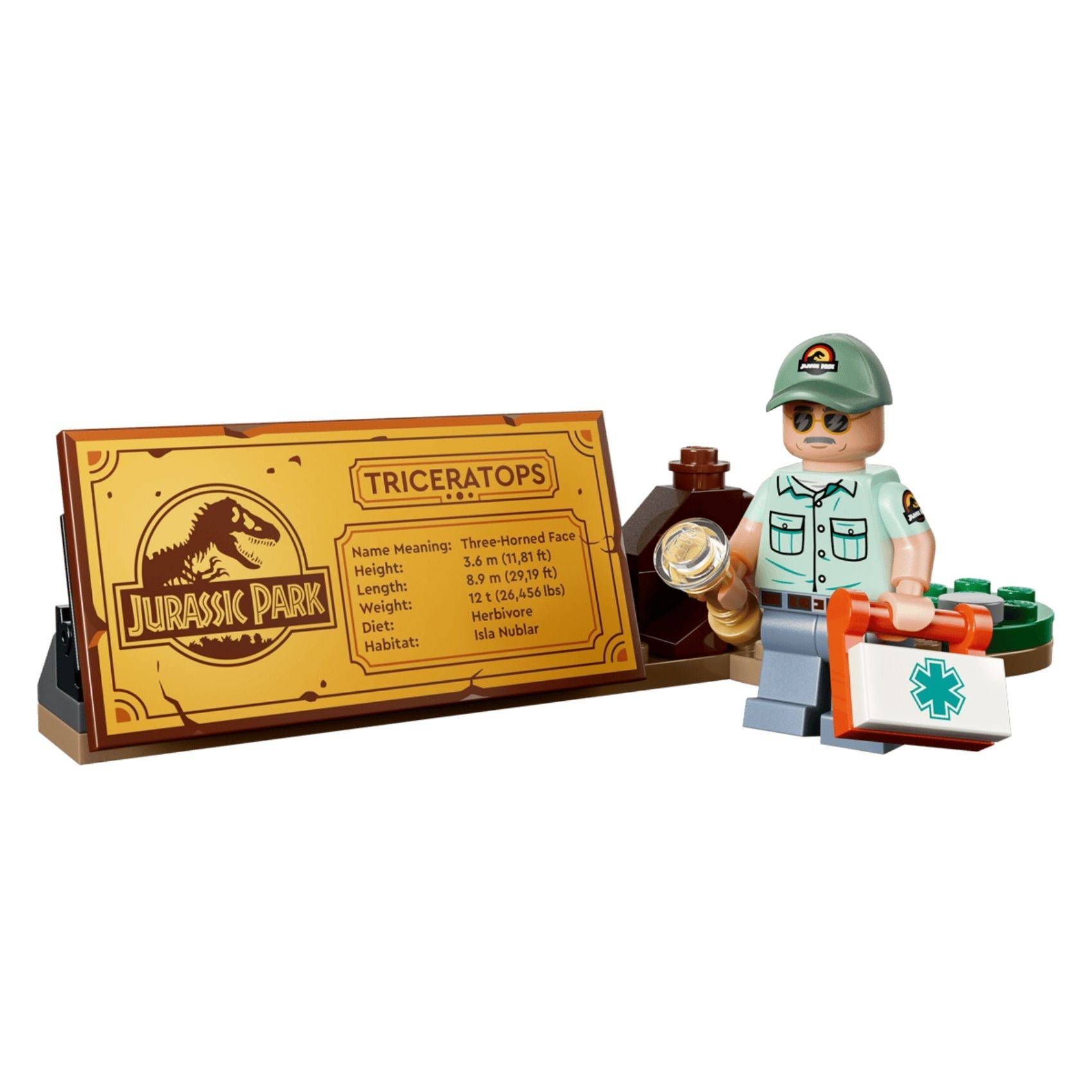 LEGO 77985 Jurassic World Dinosaur Fossils Triceratops Building Toy Set, 1154 Pieces for Adults 18 Years and Above