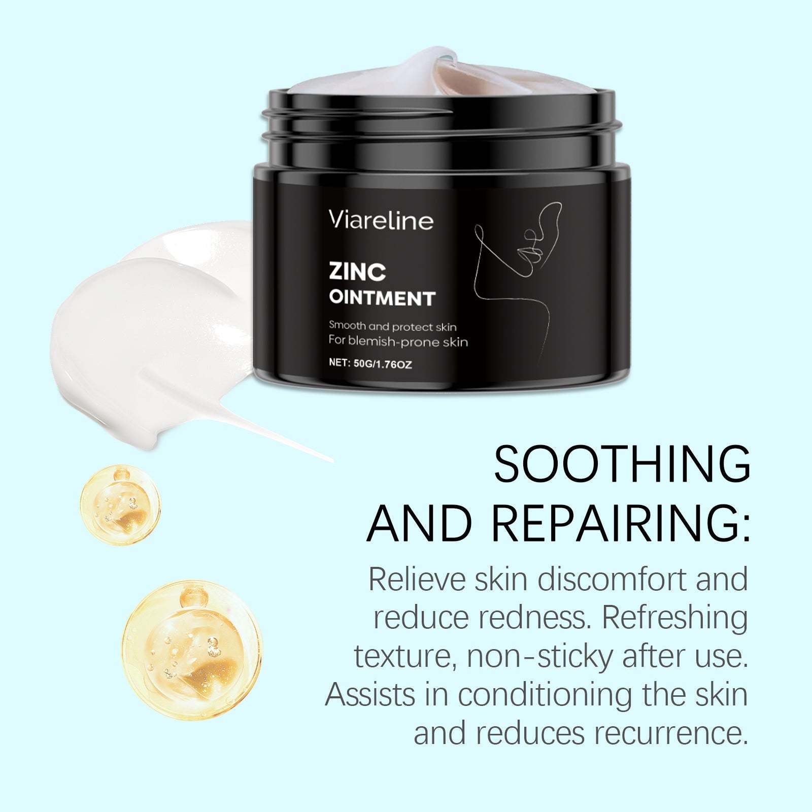 Acne Care Cream, Oil-Control, Clear Skin, Blackhead Removal, Moisturizing ,50g