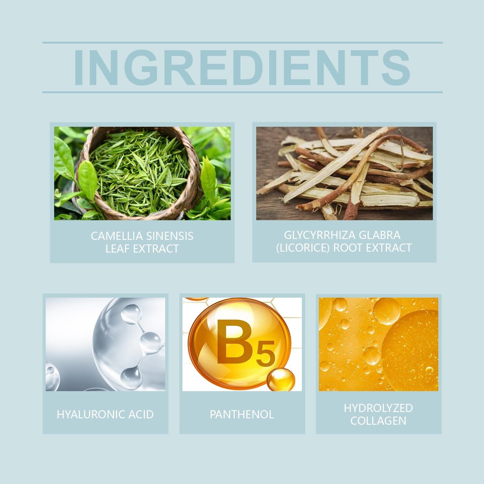 Collagen B5 Facial Mask, Hydrating, Nourishing, Anti-Aging, Skin Repair ,4 pieces