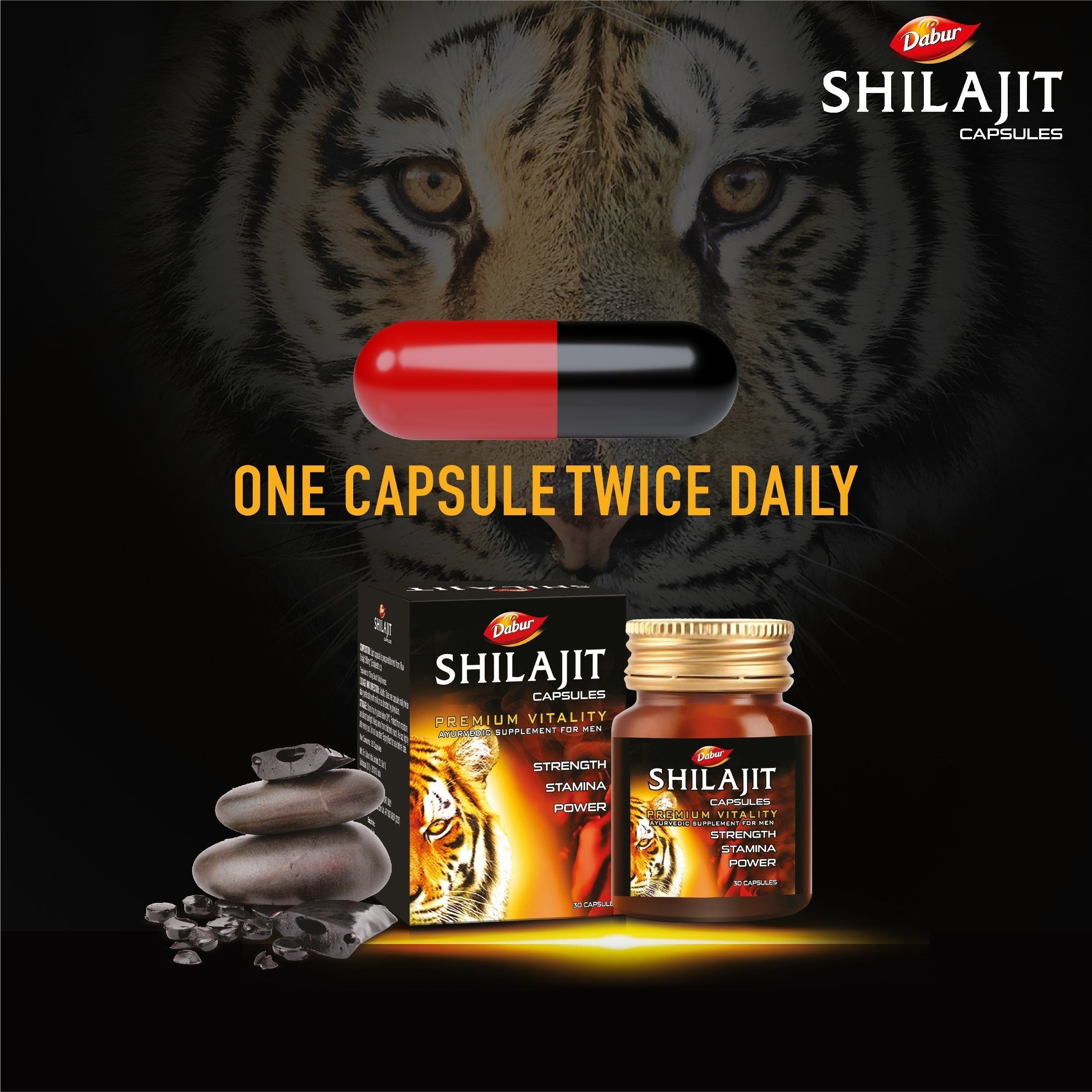 Dabur Shilajit 30 Capsules Pack of 2