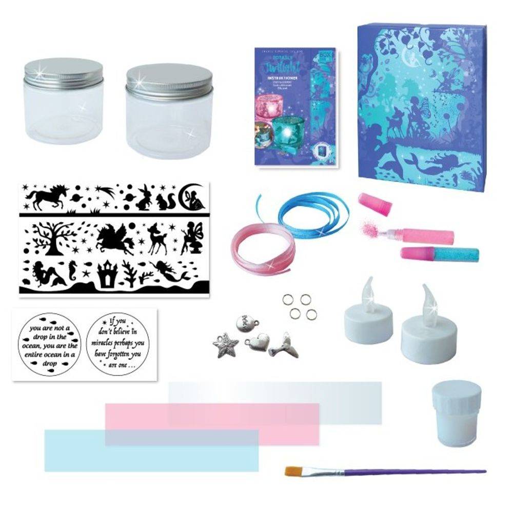 Box CanDIY Totally Twilight Night Light Jar Craft Kit, 6+ years