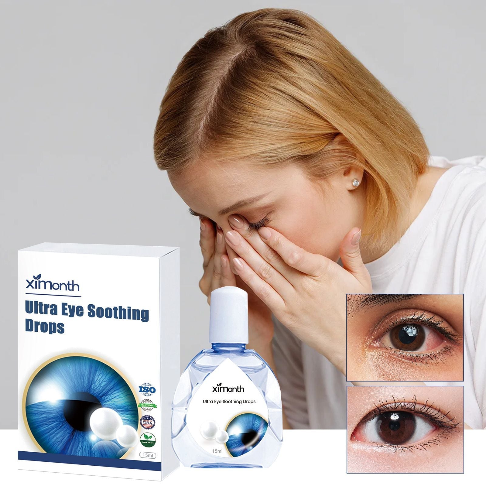 Eye Care Drops for Dry Eyes & Fatigue Relief 15ml