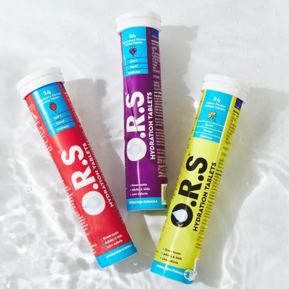 O.R.S Strawberry 24s + ORS Lemon 24s + ORS Blackcurrant 24s
