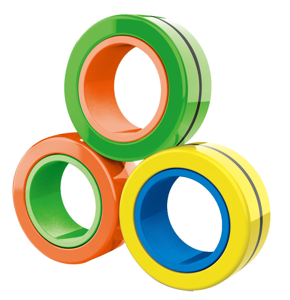 P.JOY SENSORY TOY MAGNETIC RINGS 3PCS