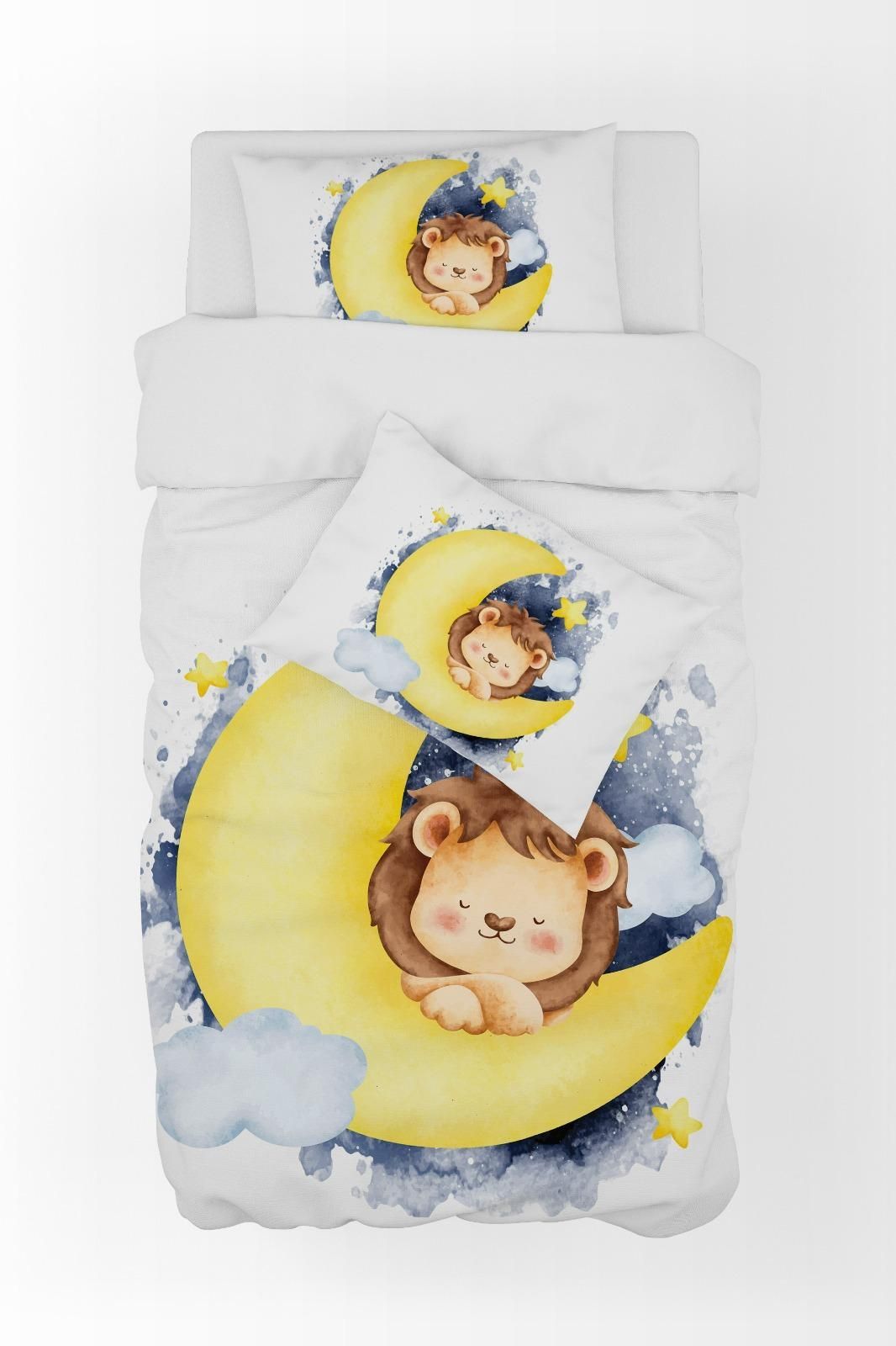 Baby Lion Printed Duvet Cover Set For Baby