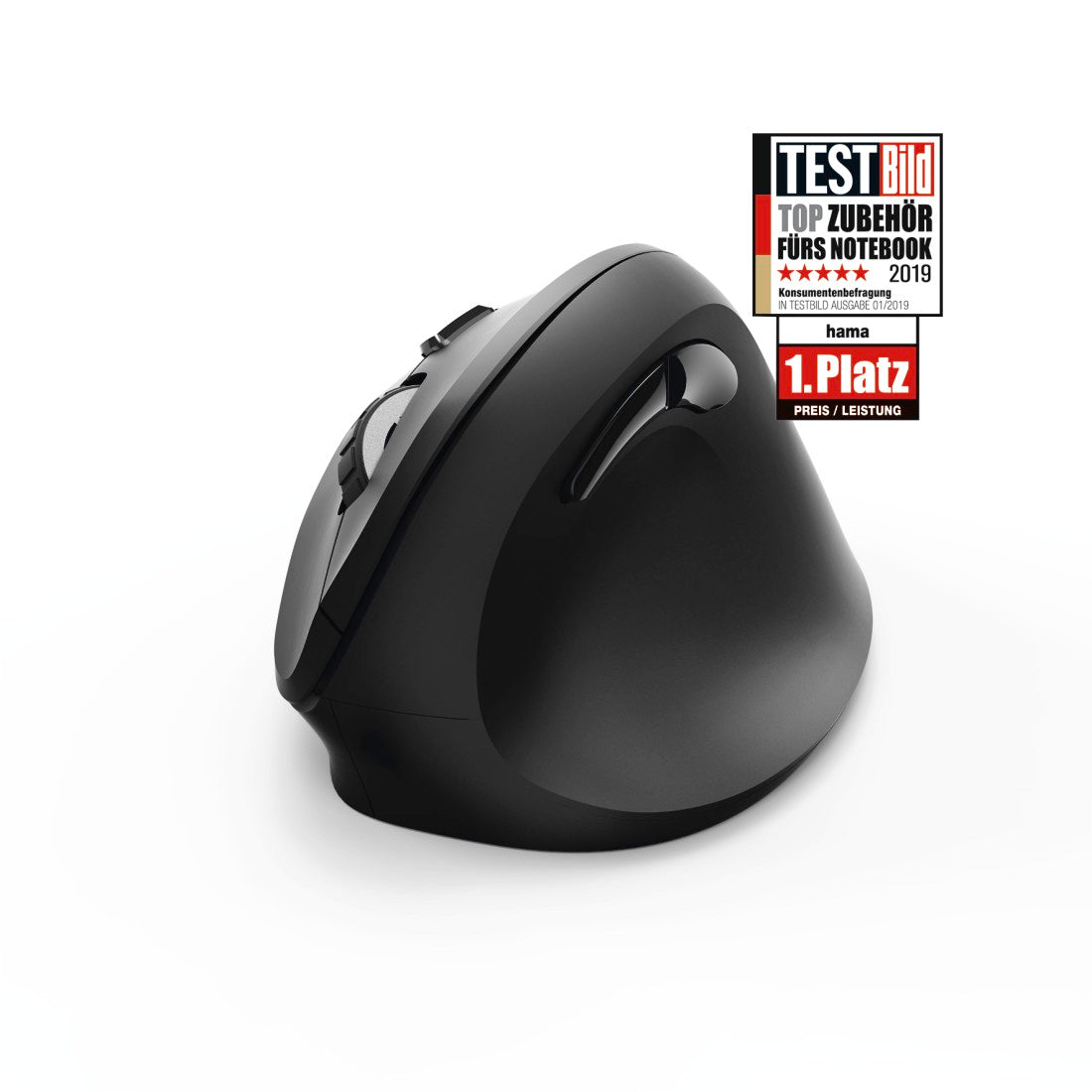 HAMA 182699 ERGONOMIC MOUSE, EMW-500, BLACK