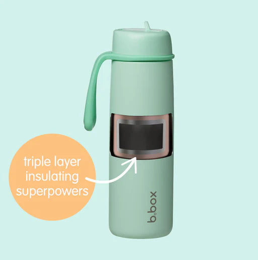 Insulated Flip Top Bottle 690ml -spearmint