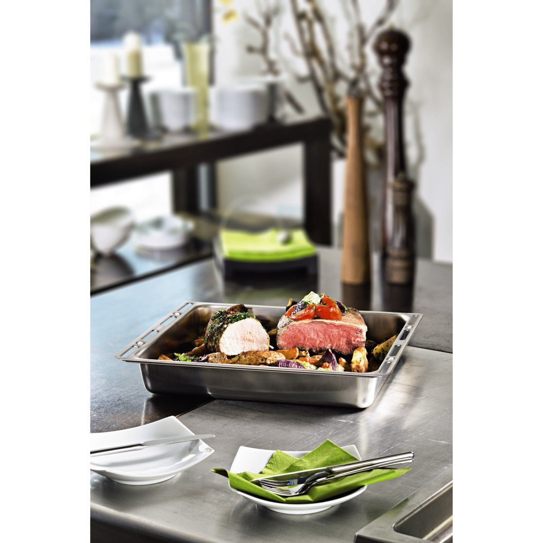 XAVAX 111504 Baking/Oven Tray, stainless steel, 46.5 cm