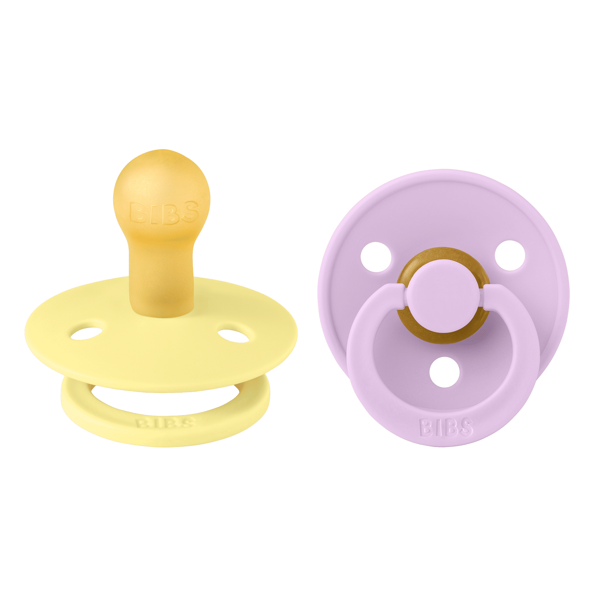 Bibs Pacifier Size 1 - Baby 0-6M (2pcs)-Sunshine/Violet Sky