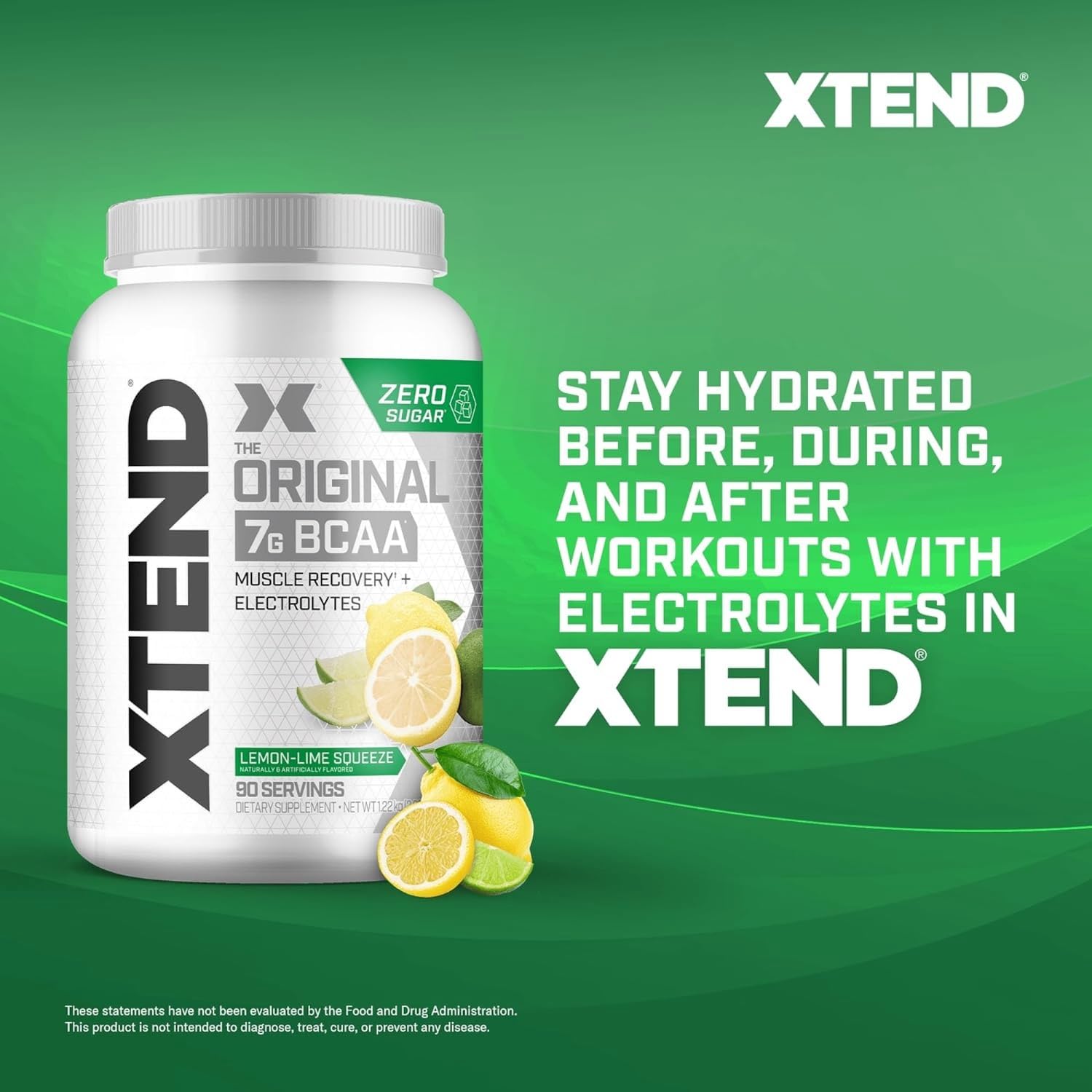 XTEND Original BCAA Powder Lemon Lime 90s