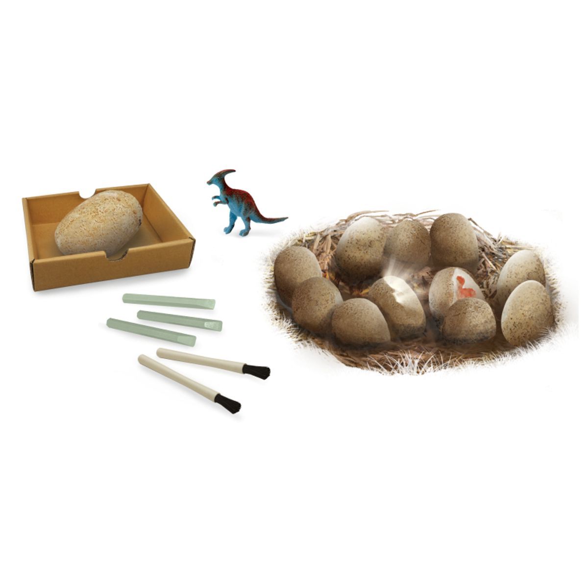 Buki France Dino Mega Egg Maxi Pack, (12 Eggs)