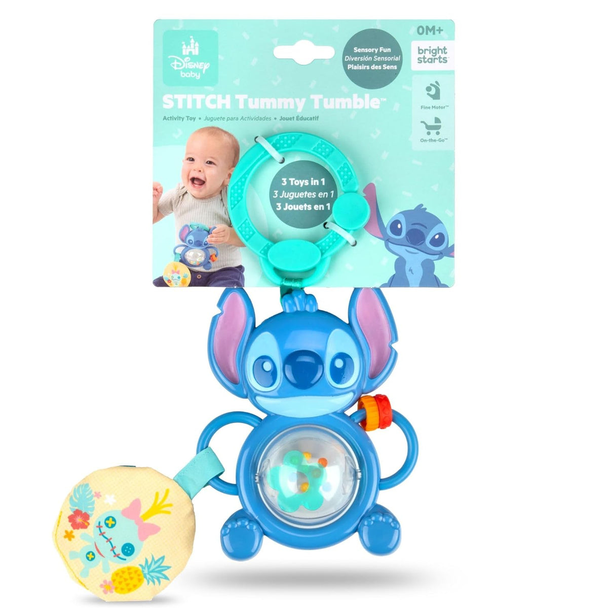 Bright Starts Disney Baby Lilo & Stitch Stitch Tummy Bright Starts Disney Baby Lilo & Stitch Stitch Tummy Tumble Activity Toy (14 x 26.9cm), 0 months+