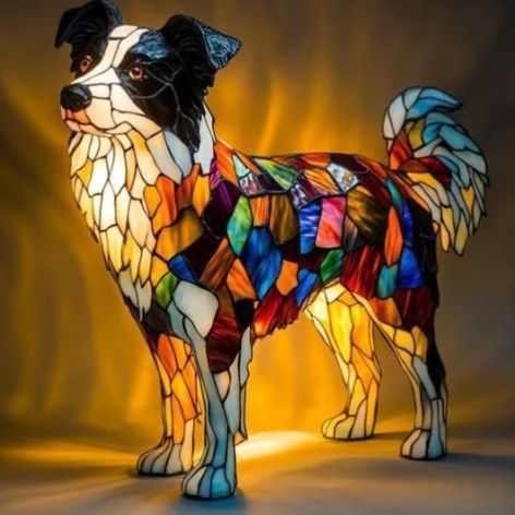 Colorful Corgi LED Table Lamp USB Dog Night Light